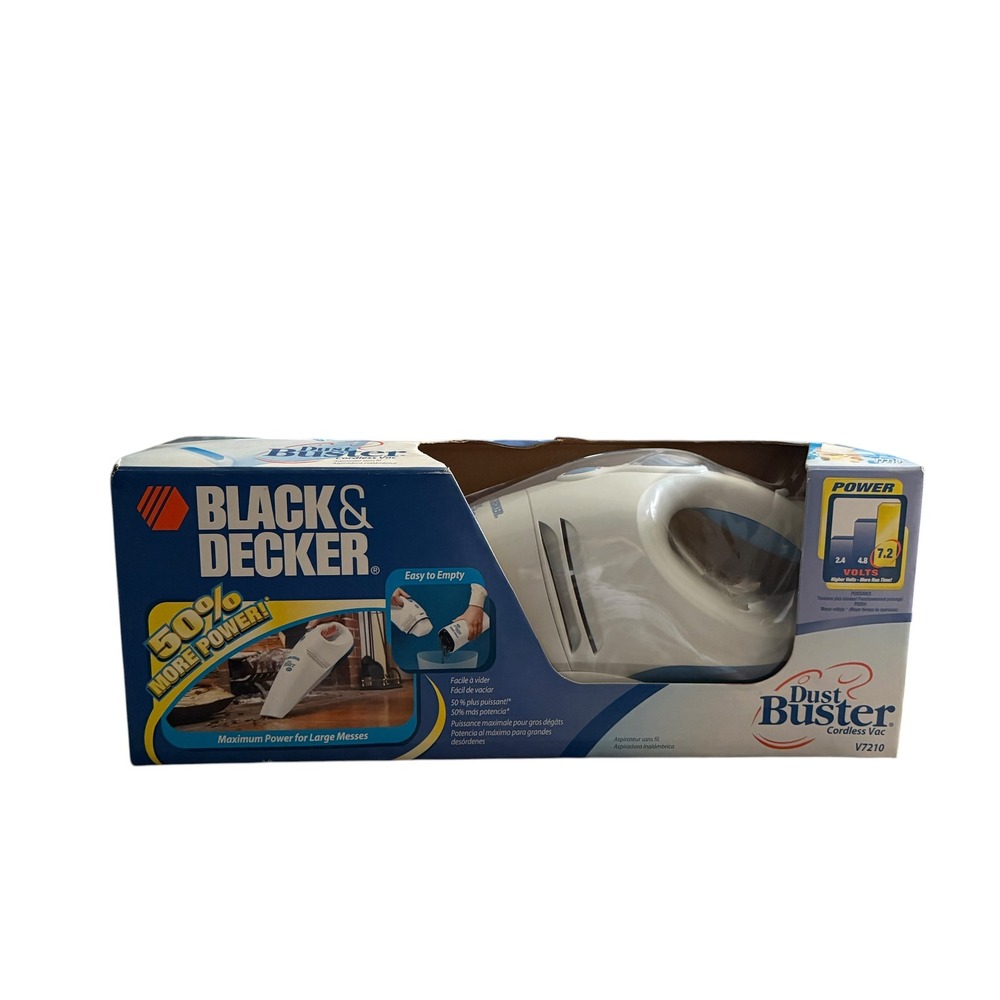 Black & Decker DustBuster Cordless Vac V7210 7.2V Handheld Vacuum New in Box